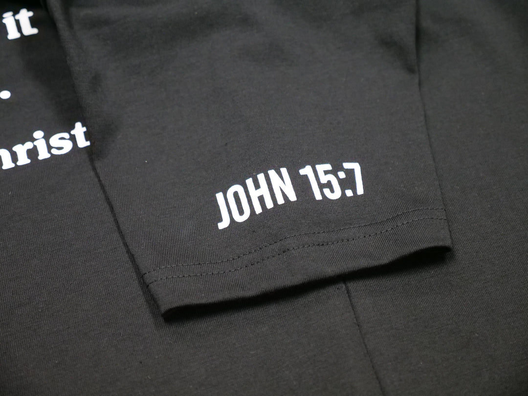 Ask Jesus He Answers Christian T-shirt - Classy Black